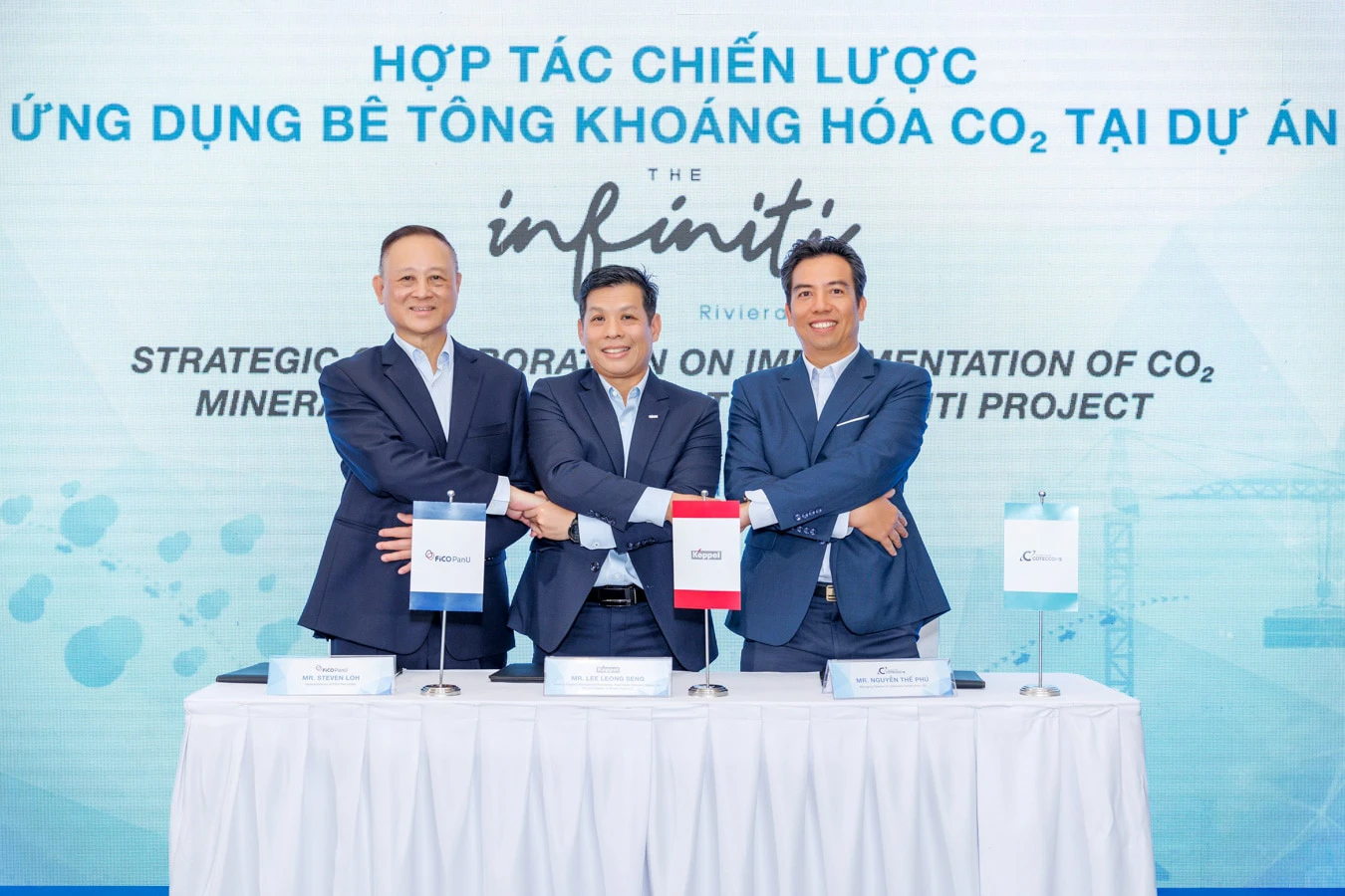 COTECCONS KÝ KẾT HỢP TÁC CHIẾN LƯỢC VỚI KEPPEL VÀ FICO PANU TIÊN PHONG TRIỂN KHAI GIẢI PHÁP BÊ TÔNG BỀN VỮNG TẠI VIỆT NAM