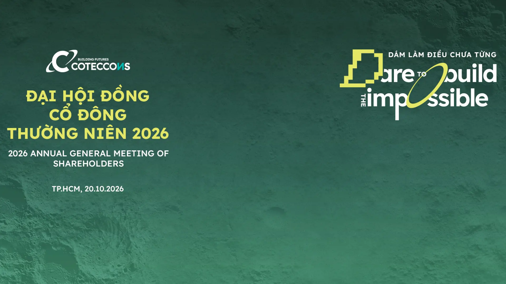 ĐẠI HỘI ĐỒNG CỔ ĐÔNG THƯỜNG NIÊN 2026