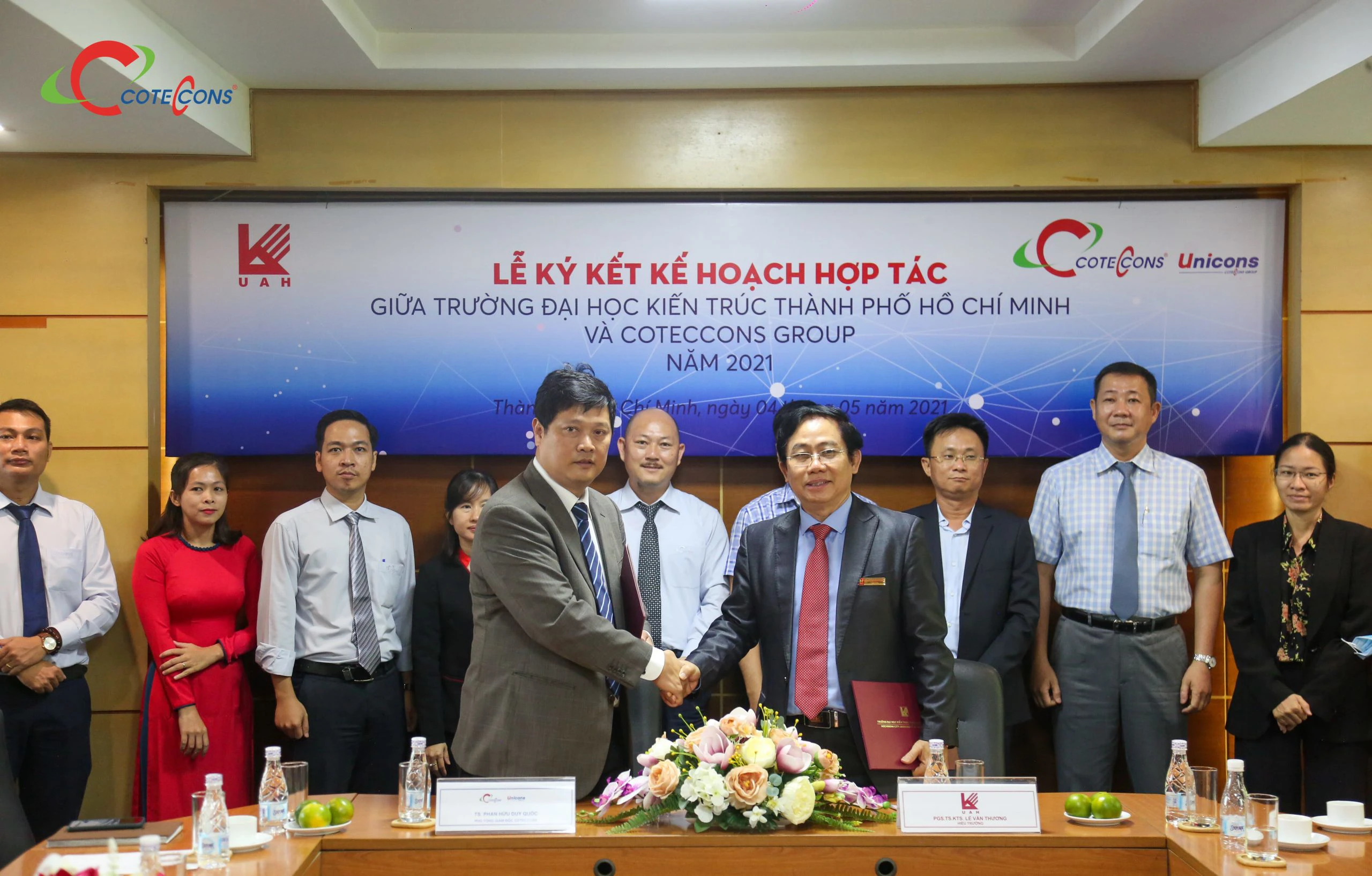 COTECCONS VÀ ĐẠI HỌC KIẾN TRÚC TP.HCM KÝ KẾT THỎA THUẬN HỢP TÁC NĂM 2021
