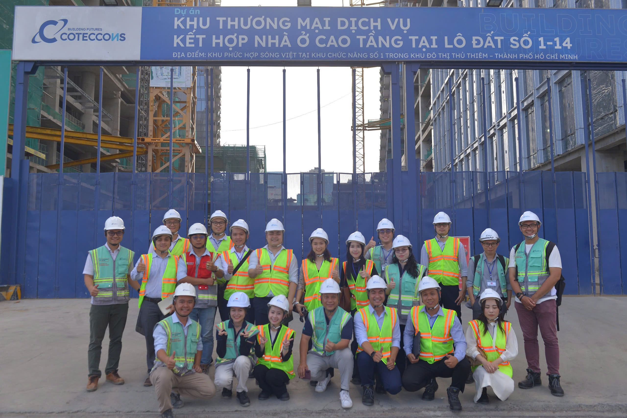 COTECCONS TỔ CHỨC SITE TOUR DÀNH CHO NHÀ ĐẦU TƯ TẠI DỰ ÁN METROPOLE MP14
