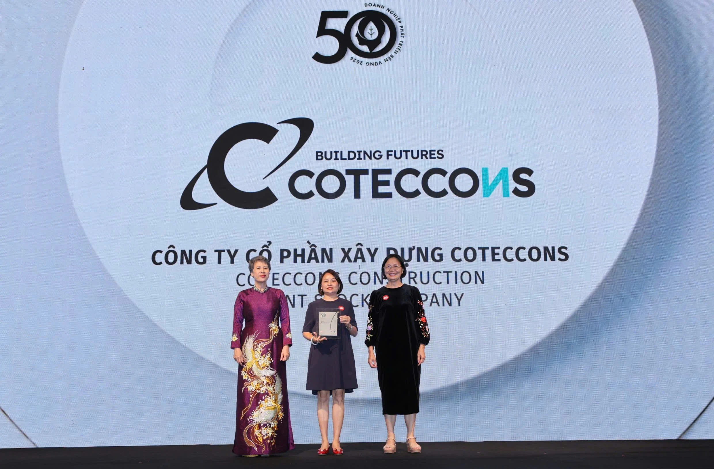 COTECCONS 4 NĂM LIÊN TIẾP VÀO TOP 50 DOANH NGHIỆP PHÁT TRIỂN BỀN VỮNG (TOP 50 CSA 2026), KHẲNG ĐỊNH NĂNG LỰC QUẢN TRỊ VÀ CHIẾN LƯỢC NHÂN SỰ BỀN VỮNG