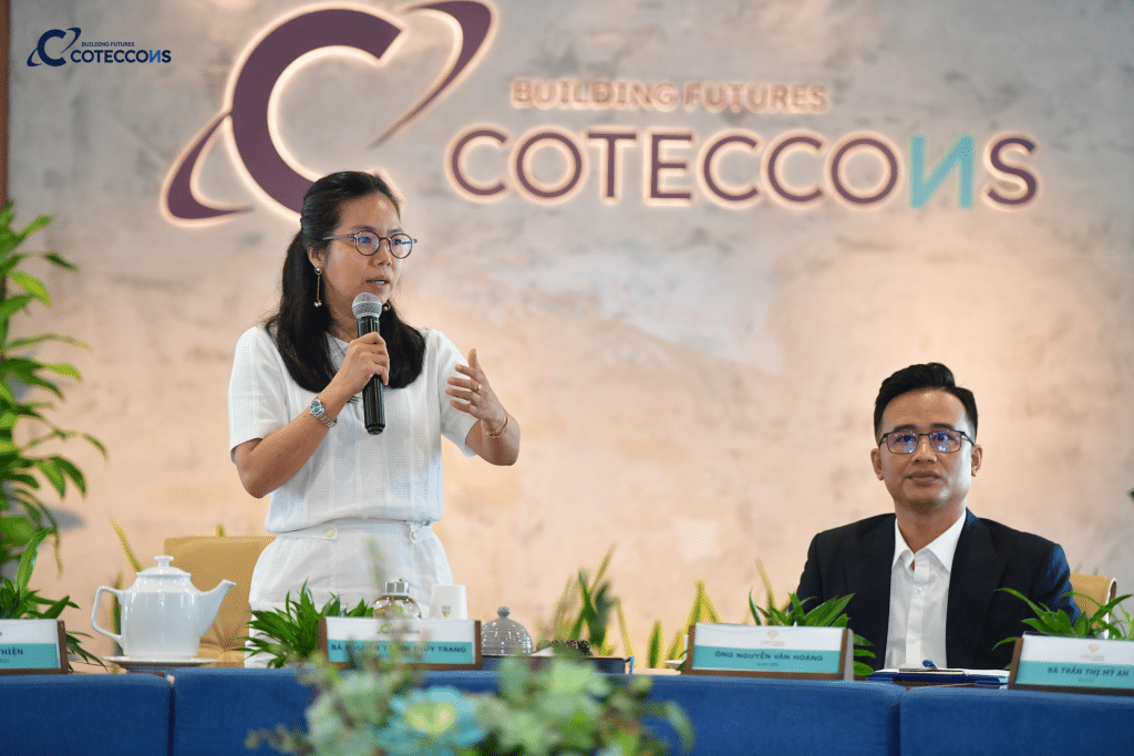 Ms. Nguyễn Trình Thùy Trang, Deputy CEO of Coteccons, shared at the MOU